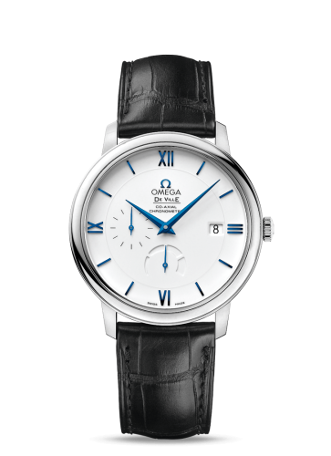 Omega De Ville Prestige Co-Axial 39.5 Power Reserve White Gold / White